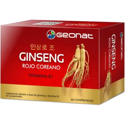 Geonat Ginseng Rojo Coreano Suplemento 60 Cápsulas
