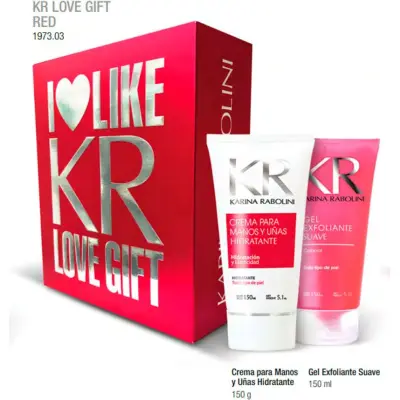 Gift Love Red Gel Exfoliante y Crema