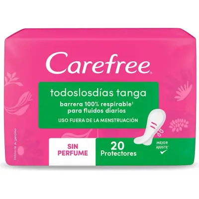 Protector Femenino Carefree Todos Días Tanga x20