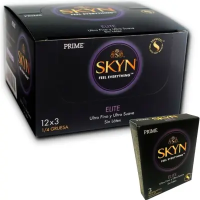 Preservativos Prime Pre Skyn Elite 12 unidades