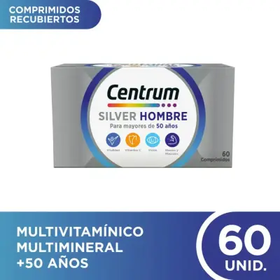 Centrum Silver Hombre Suplemento Dietario X60 Comprimidos