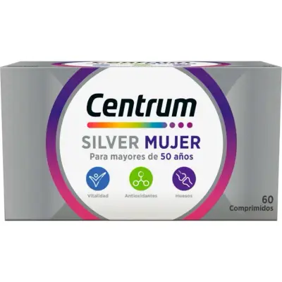 Centrum Silver Mujer Suplemento Dietario 60 Comprimidos