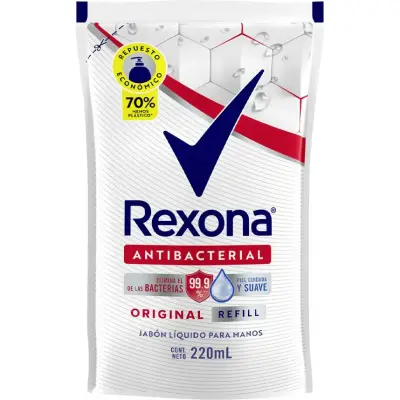 Jabón Líquido Antibacterial Rexona Original 220 ml