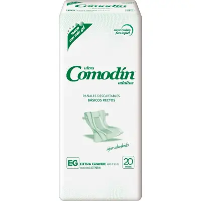 Pañal Comedín Adulto Básico Extra Grande Pack 20