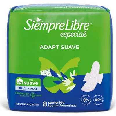 Pañal Siempre Libre Suave Alas x 8