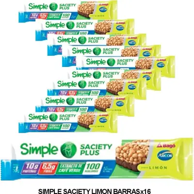 Simple Saciety Barra Limón X16