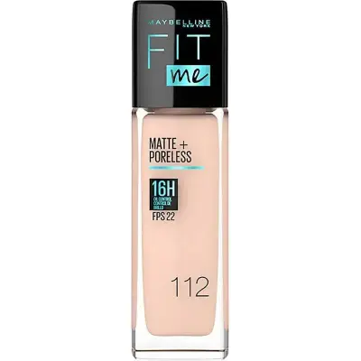 Base de Maquillaje Maybelline Fit Me Matte + Poreless Tono 112