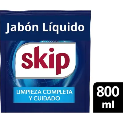 Detergente Líquido Skip Bio Enzimas 800 ml