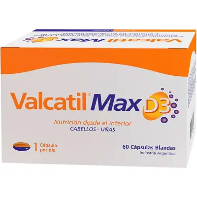 Valcatil Max D3 Suplemento Dietario Panalab x 60 Cápsulas