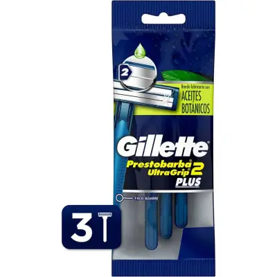Crema de Afeitar Prestobarba Ultragel Pack 3
