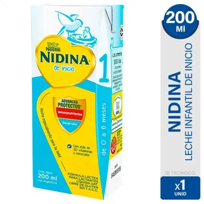 Nidina 1 Fórmula de Inicio Nestlé 200 ml
