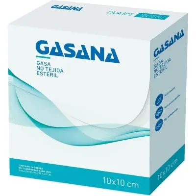 Gasa Estéril N°5 10x10 cm Pack 10 Sobres