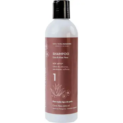 Shampoo Savia Tierra Lino y Aloe 300 ml