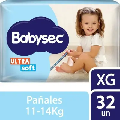 Pañal Babysec Ultraseco XG x32