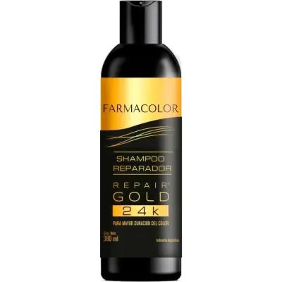 Shampoo Farmacolor Gold Reparador 380 ml