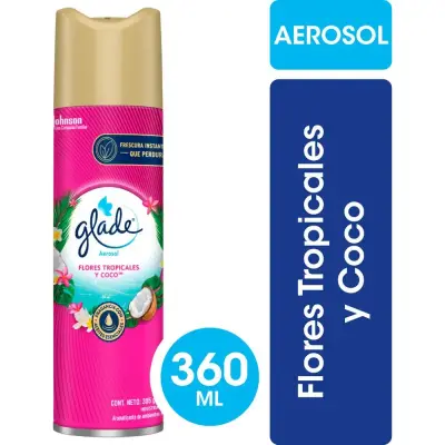 Sahumerio Aerosol Glade Aroma Tropical Flores 360°