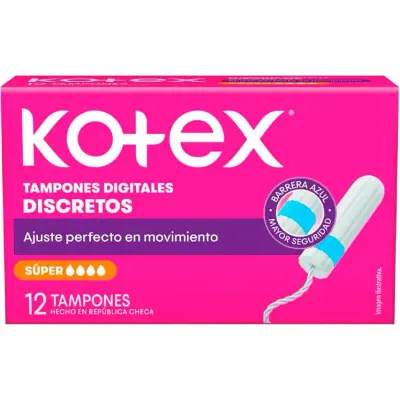 Tampones Kotex Super x12