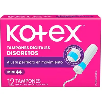 Tampones Kotex Mini Pack X12