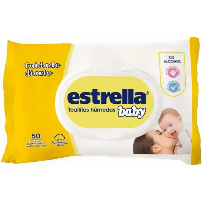 Toalla Humectante Estrella Baby Floral 50 ml