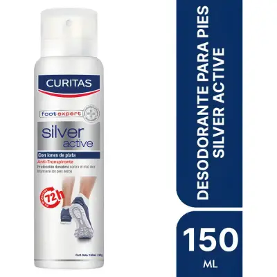 Desodorante para Pies Curitas Silver x 150 ml