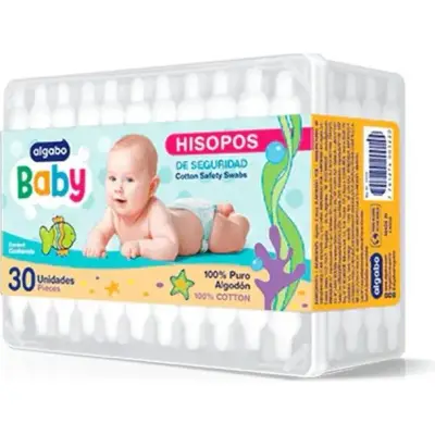 Algodón Hisopos Algabo Baby x 30