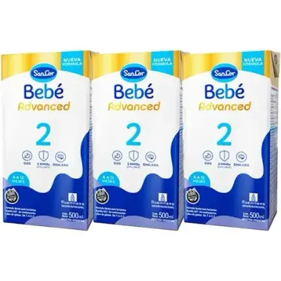 Sancor Bebé 2 Advance Brik 500 ml Pack x12
