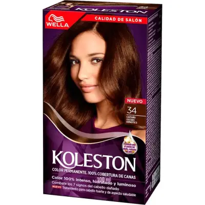 Koleston Kit Tono 34 Castaño Oscuro