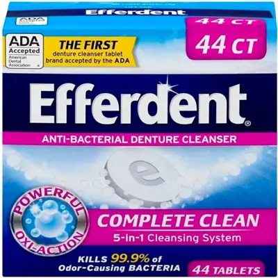 Efferdent Tabletas para Limpiar Dentaduras X44
