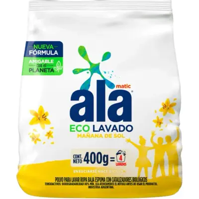 Jabón en Polvo Ala Matic Manantial Ecológico 400 g
