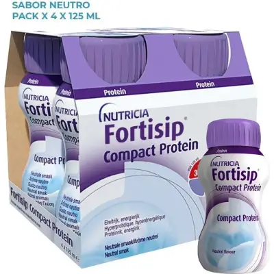 Fortisip Suplemento Proteico Neutro 4x125 ml