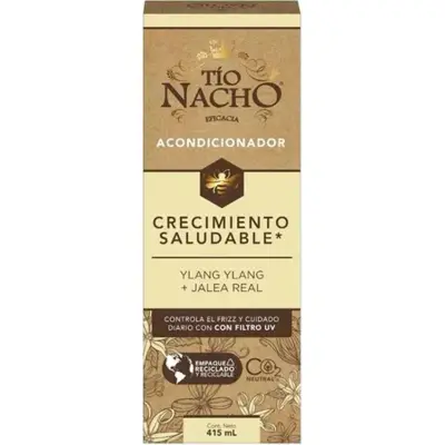 Acondicionador Tío Nacho Crecimiento Sin Volumen 415 ml Pack X2