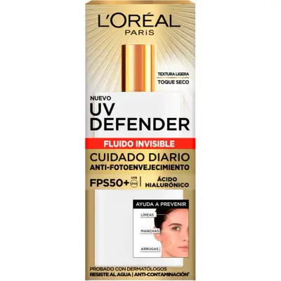 Protector Solar Fluido Invisible Dermo Expert UV Defend 40 FPS