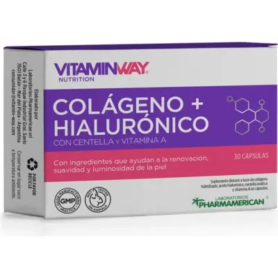 Colágeno + Ácido Hialurónico Comprimidos 30 unidades