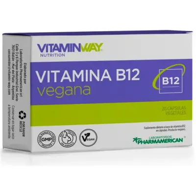Vitamina B12 Vegana Pharma American 20 Comprimidos