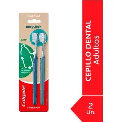 Cepillo de Dientes Colgate Recyclean Pack 2 Unidades