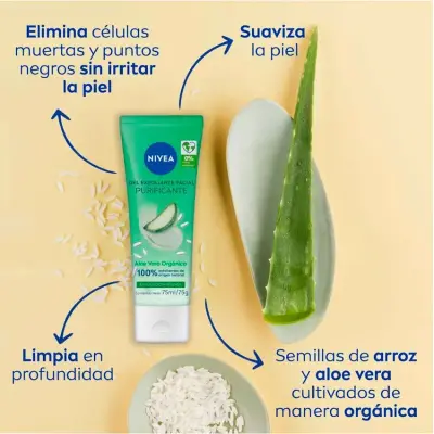 Gel Exfoliante Nivea con Aloe Vera 75 ml
