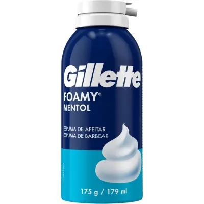 Crema de Afeitar Gillette Foamy Mentol 175 g