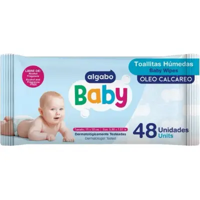 Toallitas Algodón Oleosas Algabo 48 unidades