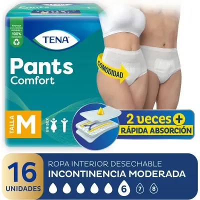 Pañal TENA Pants Clásico Medio x16 Unidades