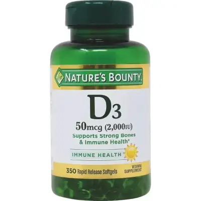 Suplemento Vitamina D Nature's Bounty x 350