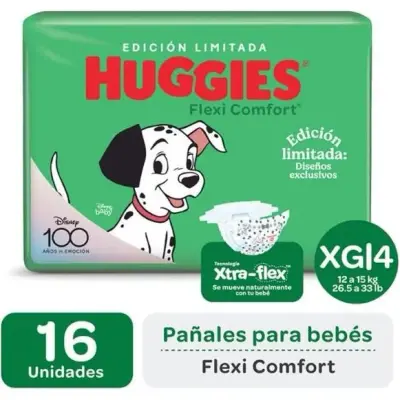 Pañales Huggies Flexi Confort XG x16