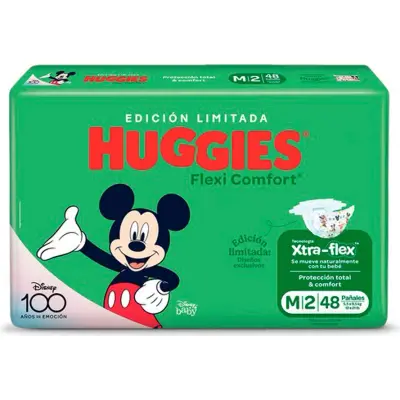 Pañal Huggies Flex Confort Jumbo Talla M x48