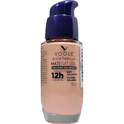 Base de Maquillaje Vogue Rostro Tono Natural Arena