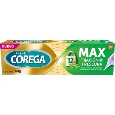 Adhesivo Ultra Corega Max Fijación Fuerte 40 g
