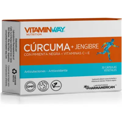 Suplemento Dietario Vitamin Way Cúrcuma + Jengibre x 30 Cápsulas