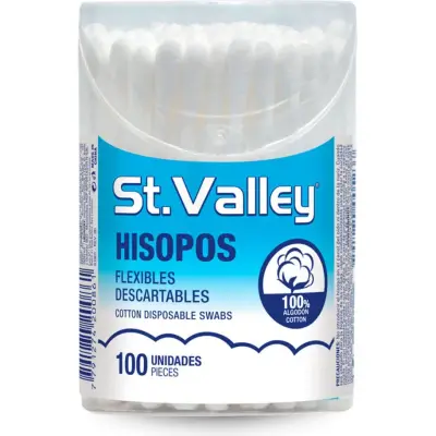 Hisopos St. Valley Tubo x100