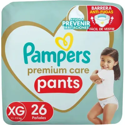 Pañal Pampers Pants Pants Care Talla XG x26