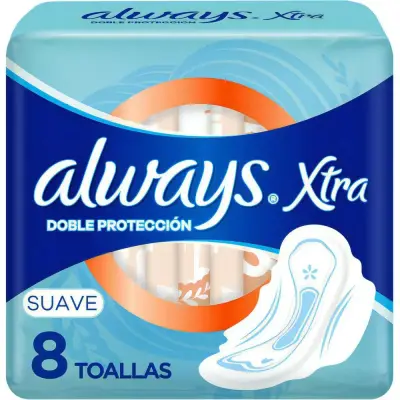 Pañal Always Xtra Protección Suave Pack 8 Unidades