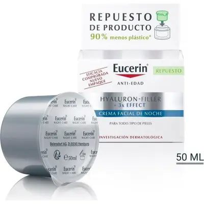 Crema Facial de Noche Eucerin Hyalu Reflex 50 ml