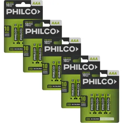 Pilas Alcalinas AAA Philco x4